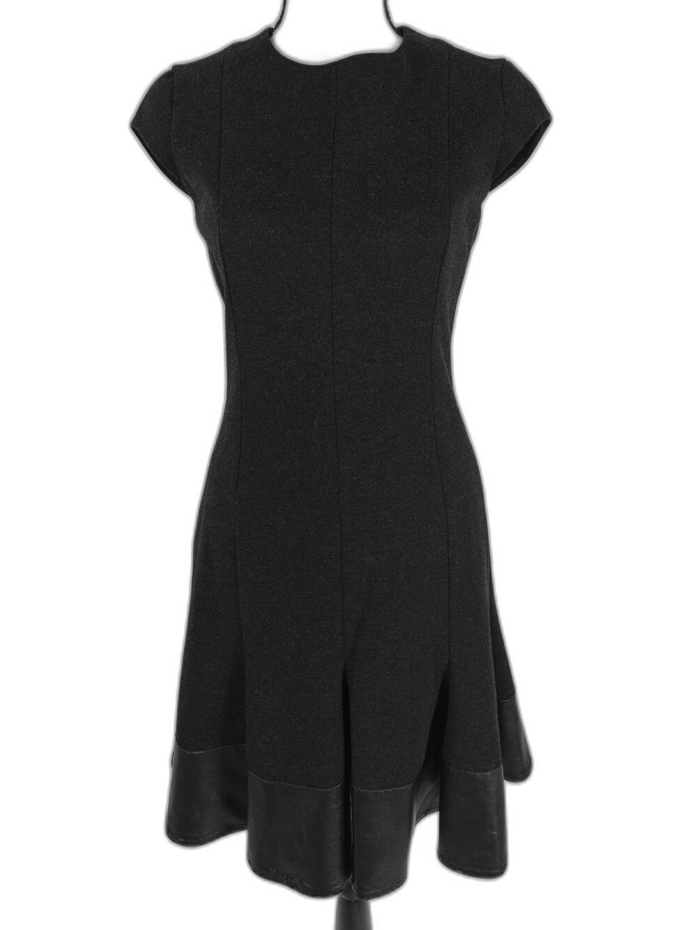 Womens Akris Punto Fit Flare Dress Black Size 4